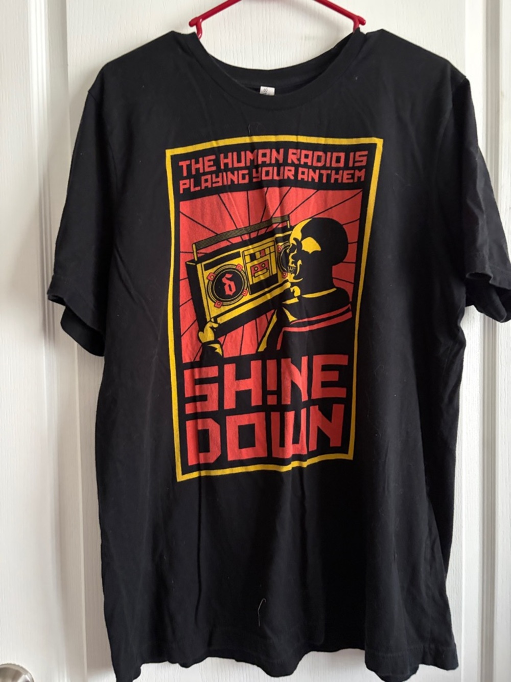 Shinedown Black Graphic Band Tee the Human Radio is playing your anthem
